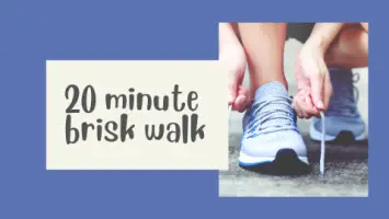 20 minute brisk walk schedule