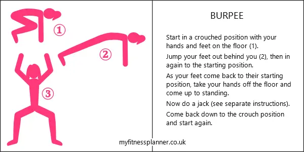 daily workout plan - Burpees