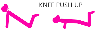 Knee push up