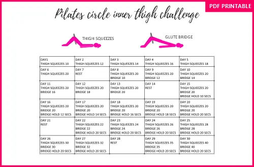 Pilates circle challenge PDF