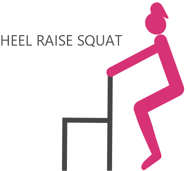 Squats for legs heel raise squat
