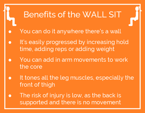 Wall sit benefits - reasons to do the wall sit exercise