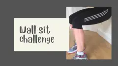 Wall sit challenge