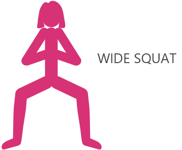 Wide squat