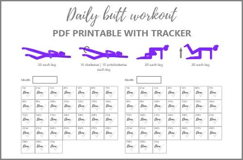 Daily butt workout pdf
