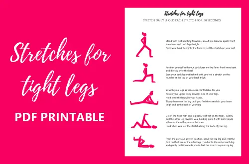 Stretches for tight leg muscles 