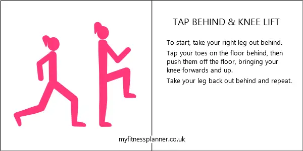 Knee lift & TAP behind