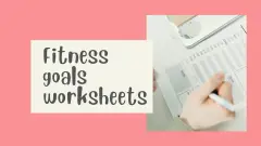 Fitness goals worksheets PDF downloads