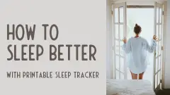 Printable sleep tracker