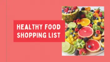 healthy food shopping list