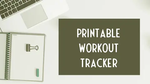 Printable workout tracker