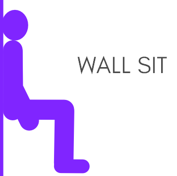Wall sit - weekly workout plan