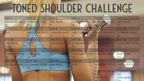 toned shoulders challenge PDF