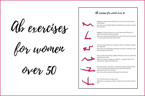 Ab exercises for women over 50 PDF