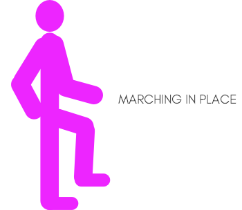 Marching in place
