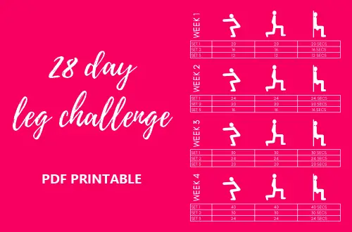 28 day leg challenge PDF