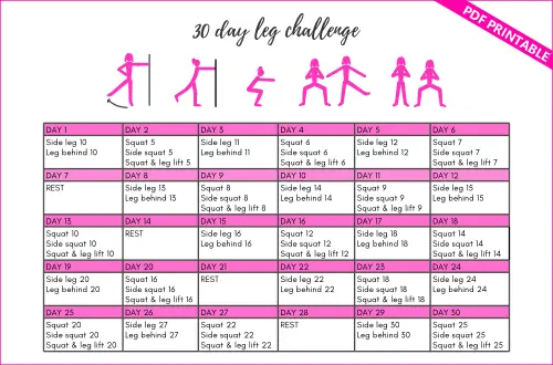 30 day leg challenge PDF