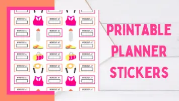 printable workout stickers