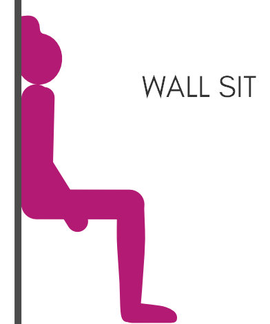 90 day fitness challenge wall sit