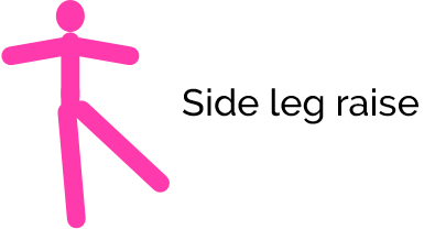 Hip drop side leg raise