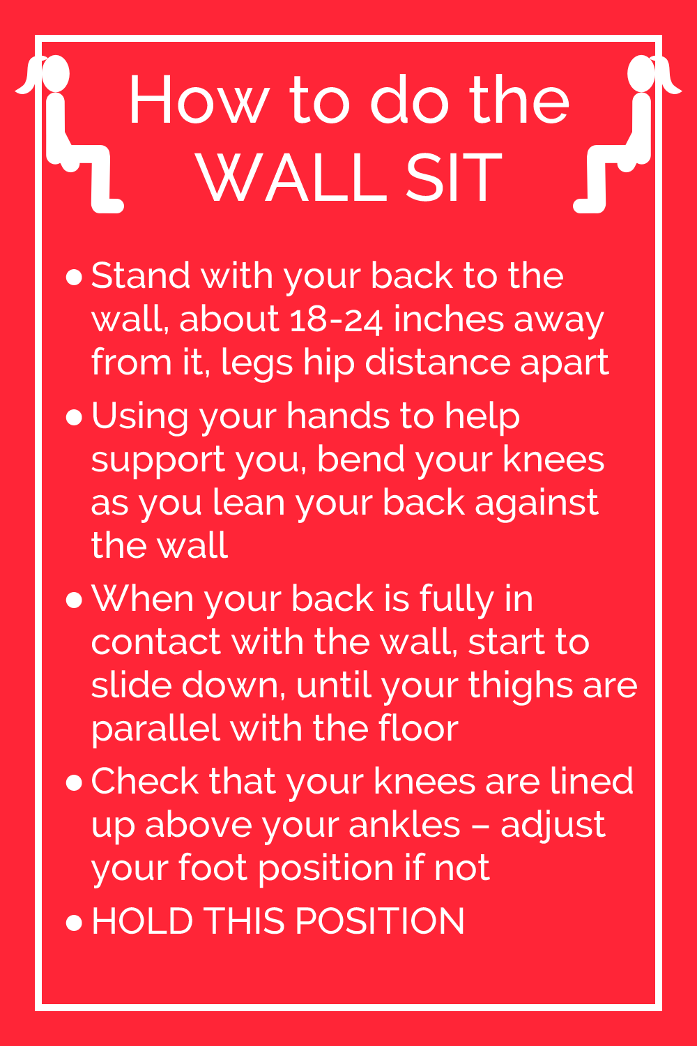 How to do the wall sit 