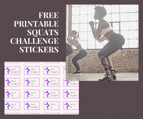 200 squat challenge sticker