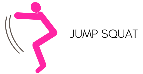 High intensity leg workout - jump squat