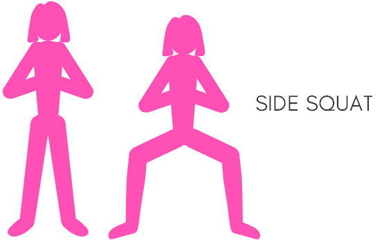 Bikini body workout plan PDF side squat