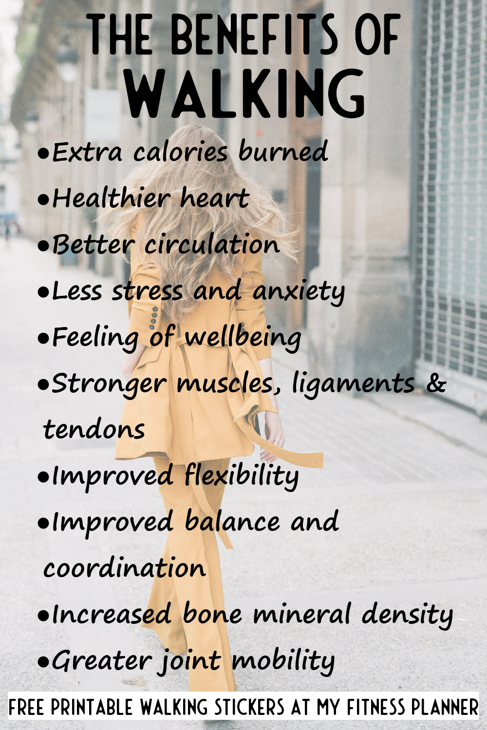 Walking motivation - benefts of walking