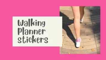 Walking planner stickers