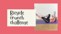 Bicycle crunch challenge