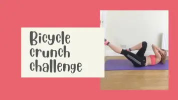 Bicycle crunch challenge