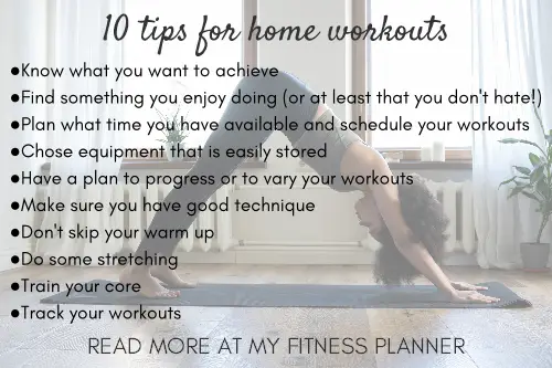 How to get in shape at home - 10 home workout tips