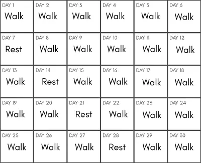 Monthly walking challenge April 1210