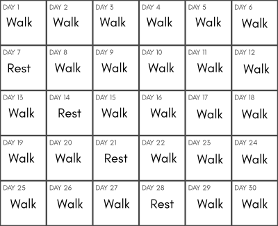 Monthly walking challenge to get you fit in 2023 - My Fitness Planner