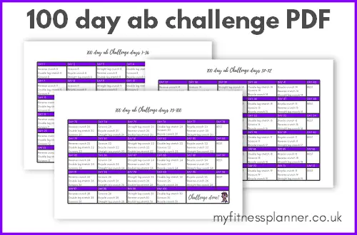100 day ab challenge PDF