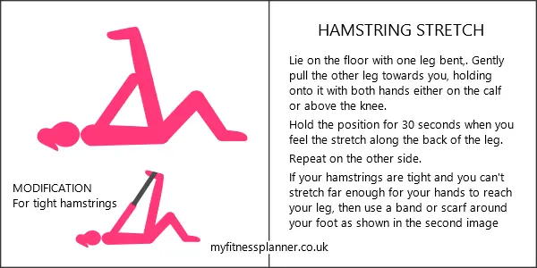 Hamstring stretch