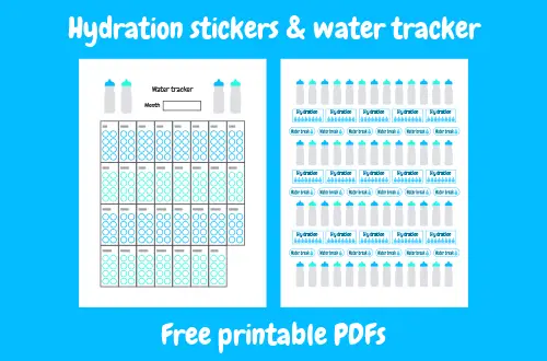 Hydrate stickers PDF
