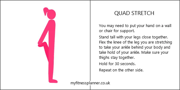 full body stretching - Quad stretch