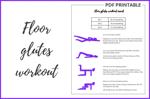 Floor glute exercises PDF