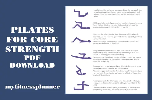 Pilates for core strength PDF