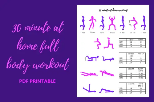 30 minute at home workout PDF