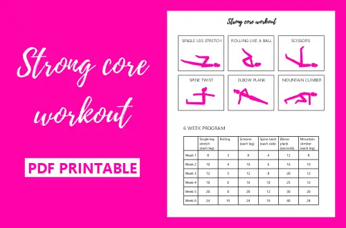 Strong core workout