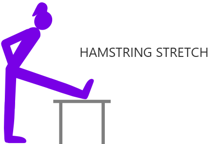 Beginner leg stretches hamstring stretch