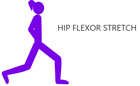 Beginner leg stretches hip flexor stretch