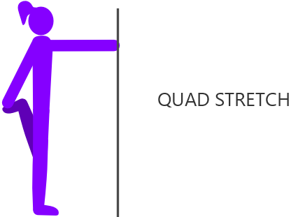 Leg stretching exercises for beginners - quad stretch