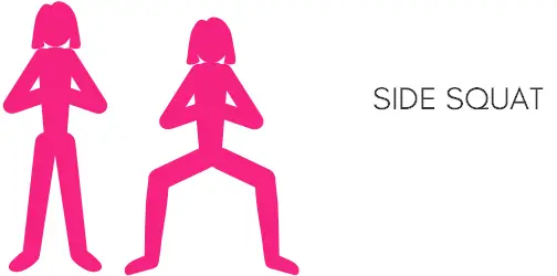 30 day leg challenge Side squat
