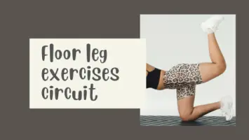 Floor leg exercises circuit workout with PDF