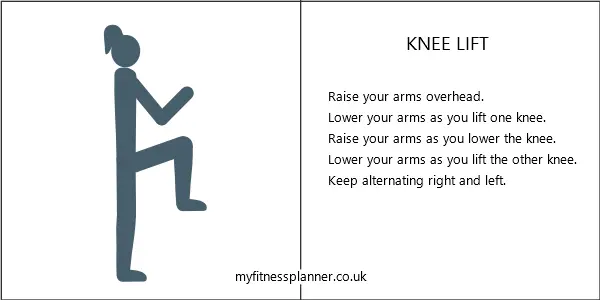 Knee lift instructions 