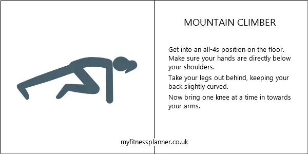 Mountain climber instructions 2025
